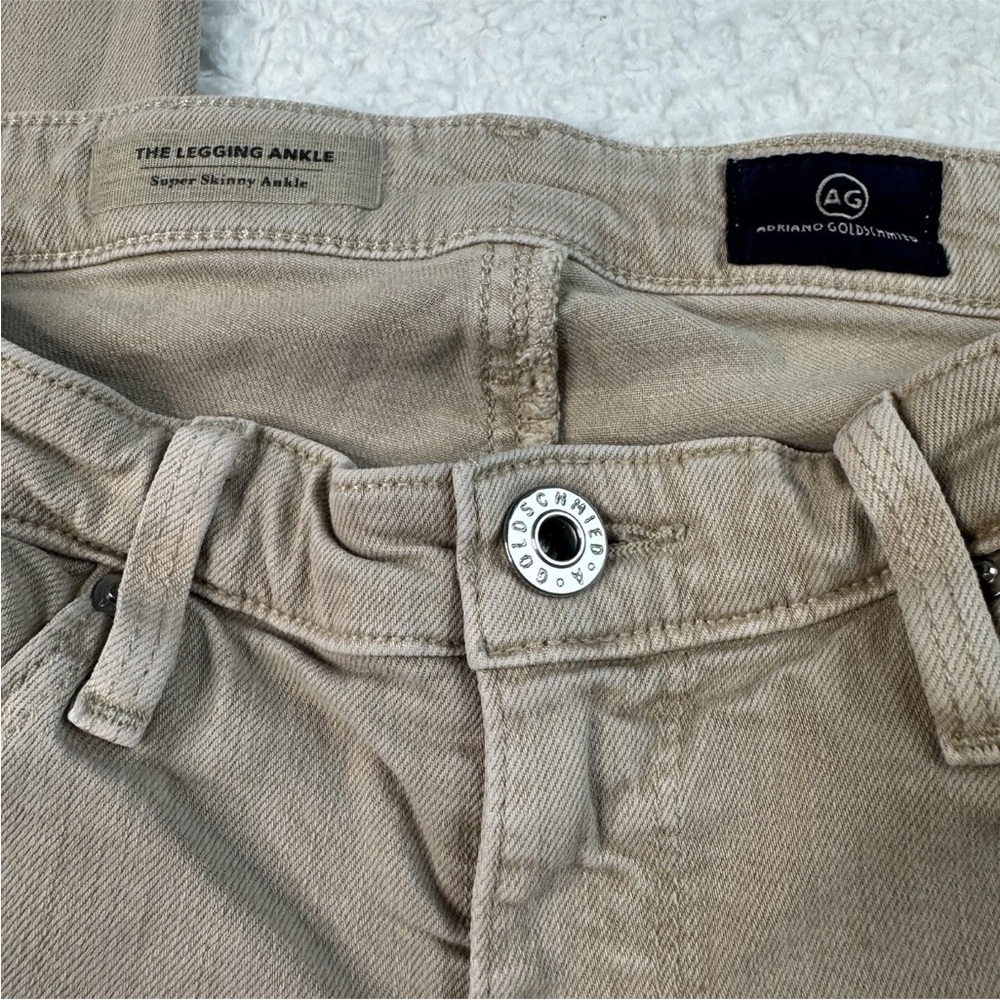 AG Adriano Goldschmied The Legging Ankle Super Skinny‎ Jeans Beige Size 26R - Picture 3 of 10